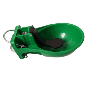 Green Plastic Cattle Water Trough Drinking Bowl with tongue for cow